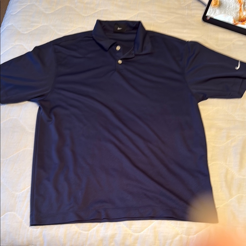 Nike Men's Navy Blue Polo Shirt